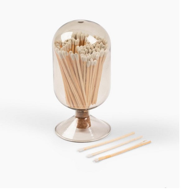 Glass Match Holder with Striker