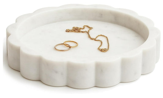 Beautiful marble bedside ring holder that you never knew you needed